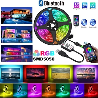 Đèn dây led RGB 16 triệu màu 3M 5M điều khiển bằng điện thoại, nháy theo nhạc, trang trí decor phòng