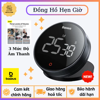 Đồng Hồ Hẹn Giờ Đếm Ngược Để Bàn Nhà Bếp Có Âm Thanh Baseus Heyo Rotation Countdown Timer Pro