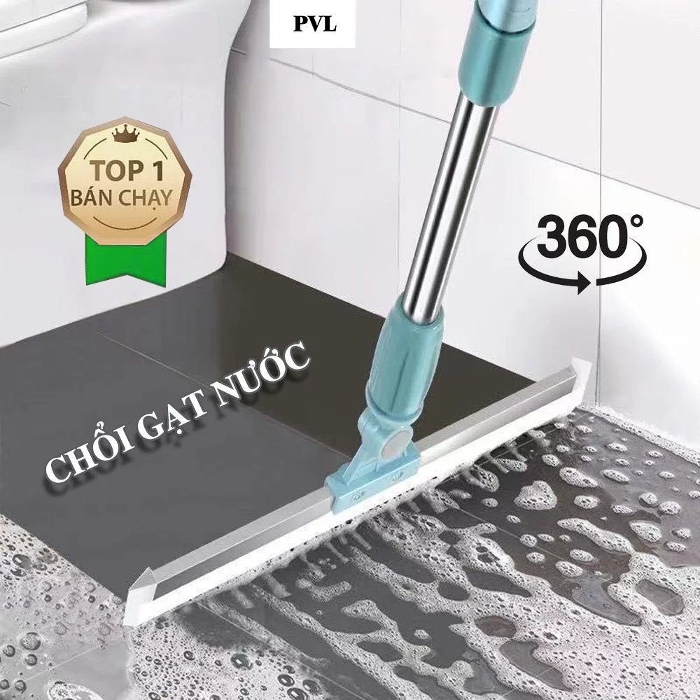 [HÀNG LOẠI 1] Chổi gạt nước sàn nhà tắm PVL, chổi quét nhà thông minh, gạt sạch nhà tắm chống trượt silicon
