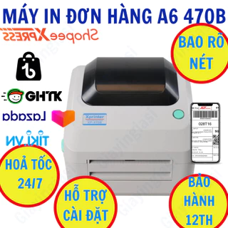 (IN ĐIỆN THOẠI) MÁY IN VẬN ĐƠN KHỔ A6, MÁY IN XPRINTER  470B+ ZY909(USB+LAN)