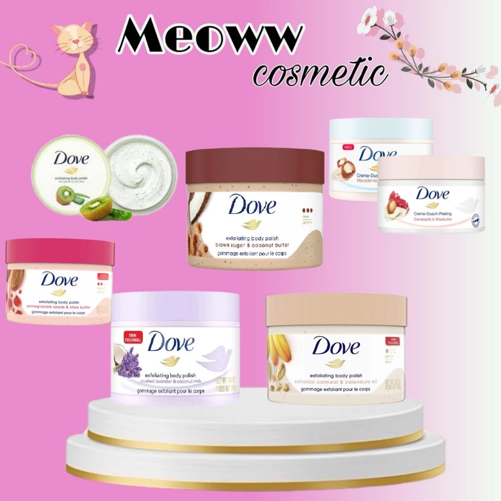 (HOT) Tẩy Tế Bào Chết Body Dove - Bản Đức 225ml - MEO SHOP