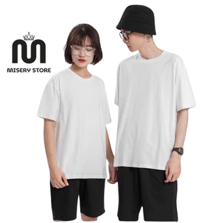 Áo Phông Trơn Tay Lỡ Chất Liệu Cotton 2 Màu Đen Trắng Misery Store