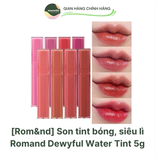 [Rom&nd] Son tint bóng, siêu lì cho đôi môi căng mọng Hàn Quốc Romand Dewyful Water Tint 5g