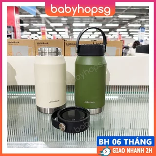 Bình Giữ Nhiệt inox304 LocknLock Slo Handle Tumbler 500ml LHC4323 - BABYHOPSG