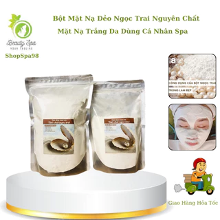 Bột Mặt Nạ Dẻo Ngọc Trai Nguyên Chất | Mặt Nạ Trắng Da Gói 500g 1000g.