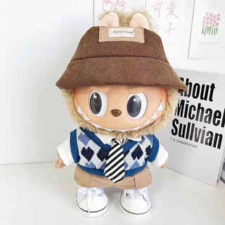 Bộ quần áo lịch lãm  dành cho búp bê labubu macaron doll 38cm