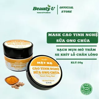 Mask Mặt Nạ Cao Tinh Nghệ Sữa Ong Chúa Dưỡng Da Giảm Mụn Se Khít Lỗ Chân Lông BeautyU - Ngừa Mụn Mờ Thâm