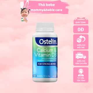 Viên Uống Bổ Sung Canxi Ostelin Calcium & Vitamin D3 Cho Mẹ Và Bé Của Úc Hộp 130 viên