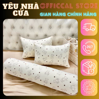 Vỏ Gối Ngủ,Vỏ Gối Ôm Chất Vải Cotton Đũi Hình Dễ Thương Kích Thước 45x65cm