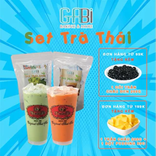 Set nguyên liệu Trà sữa Thái xanh/đỏ (10-12 cốc)
