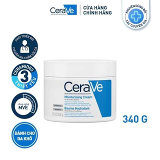 Kem Dưỡng Ẩm Cerave Moisturizing Cream 340g ToànThân và Da Mặt Cerave Moisturizing Cream 340g ...