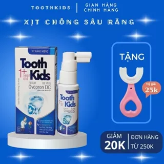 Xịt chống sâu răng ToothKids cho bé từ 1 tuổi giúp bảo vệ men răng, ngừa mảng bám, viêm lợi, hà mủn...