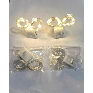 Dây đèn led trang trí fairylight đom đóm có sẵn pin dài 1m-2m-3m