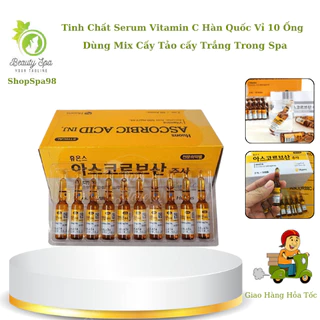 Tinh Chất Serum VitaminC Hàn Quốc | Hộp 50 Ống 1 Vỉ 10 Ống Chính Hãng