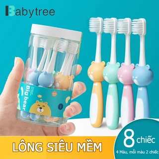 Bàn chải đánh răng cho bé BABYTREE  lông siêu mềm  vật liệu chất lượng cao  vệ sinh răng miệng sạch sẽ và tiện lợi hơn