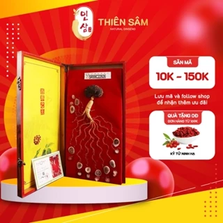 Hộp Quà Tứ Bảo Nhân Sâm Trường Bạch 18-20 Năm Tuổi - Thần Dược Cho Sức Khỏe - Quà Biếu Sang Trọng - Thiên Sâm