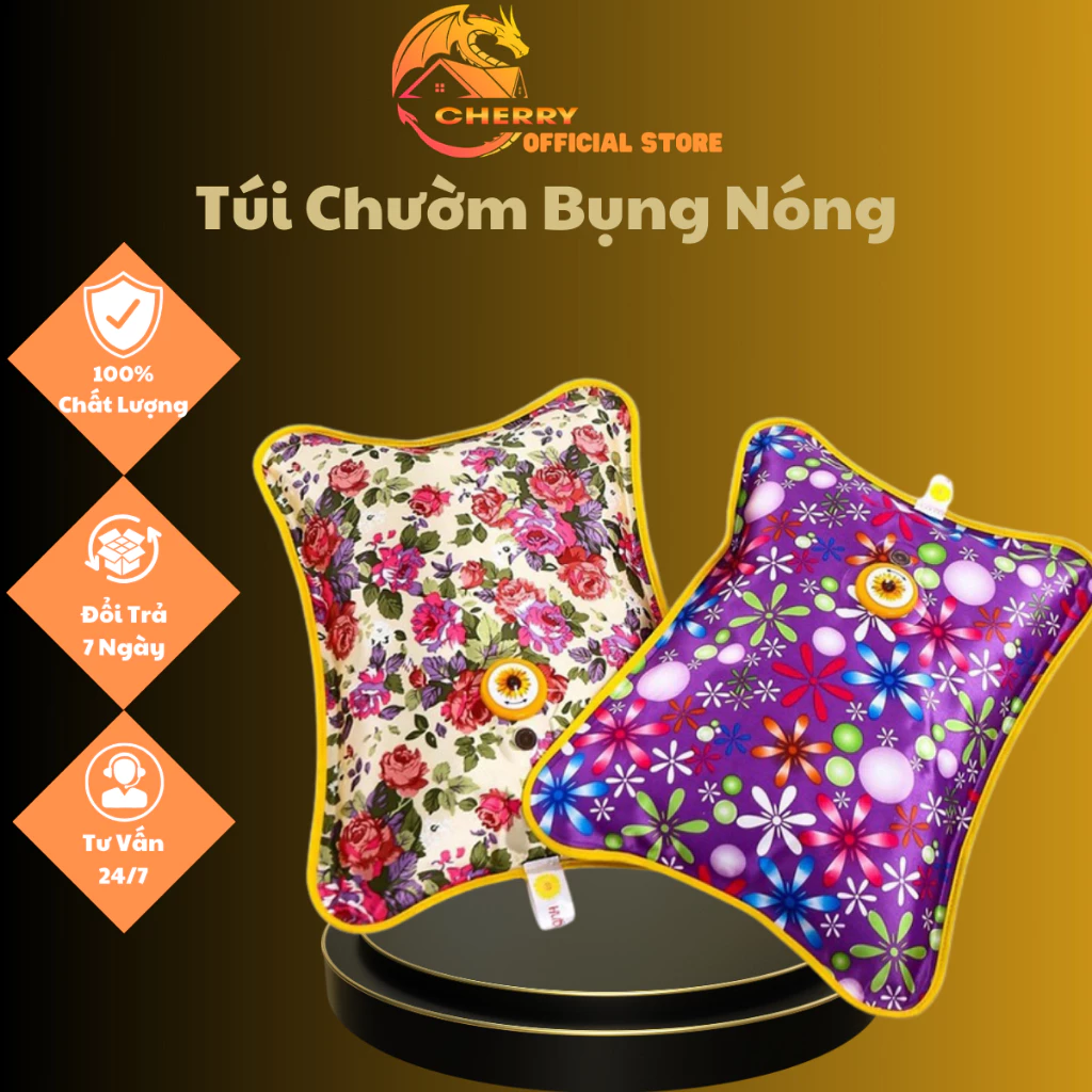 Túi Sưởi Chườm Nóng Lạnh Đa Năng, Sạc Điện Sưởi Ấm Bụng Và Chân Tay(Cherry Store)