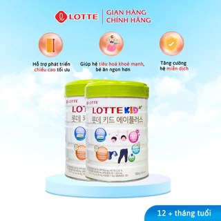 Combo 2 Lon Sữa Bò Giúp Trẻ Phát Triền Chiều Cao Lotte Kid A+ - Sữa Bột Bổ Sung Canxi Cho Trẻ Lon 760g