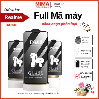 Cường lực Baiko Realme C3 C11 C12 C15 C17 C20 C25s C30s C31 C33 C35 C21Y C25Y C55 C51 C53 Q2 Q3 Q5 2 3 5 5i 5s 5 6 7 8 9