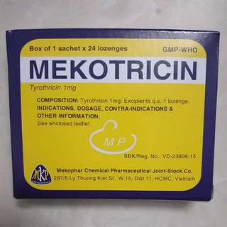 kẹo ngậm ho MEKOTRICIN (hộp 24 viên)