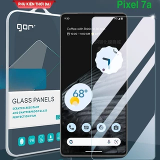 Cường lực Gor Pixel 7A hạn chế vân tay chất kính đẹp tặng keo mép