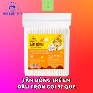 Tăm bông Trẻ em Bông Bạch Tuyết hươu cao cổ gói 57 que/ hũ 120 que/ hũ 336 que