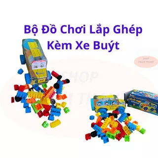 Bộ đồ chơi lắp ghép Xe Buýt- nhiều chi tiết -hkm Vitadairy