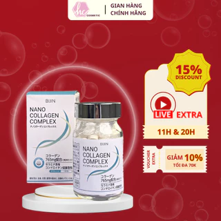 Viên Uống Đẹp Da Collagen Nano Ngăn Ngừa Lão Hóa Sạm Nám, Dưỡng Da Trắng Sáng Chắc Khỏe Từ Bên Trong Hộp 180 Viên