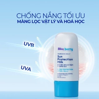 Kem Chống Nắng Nâng Tone Kiềm Dầu SPF 50+ PA+++ Blissberry 60ml