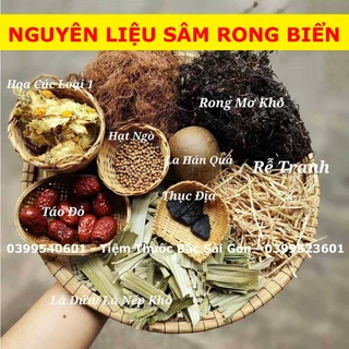 Sâm Rong Biển Set Nấu 10 lít nước (Tặng kèm hạt chia bên trong mỗi gói, date mới)