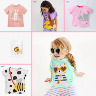 BST áo thun hè bé gái cotton Little Maven/Malwee đáng yêu 2-7 tuổi - Little Maven Chính Hãng