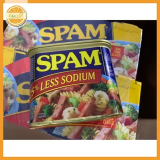 Thịt hộp Spam 25% Less Sodium Ít Mặn Hộp 340g của Mỹ