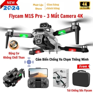 Flycam mini P9, S2s Fly cam M1s cụm 3 camera 4k tập bay giá rẻ có cảm biến tránh va chạm, ruyền hình ảnh về điện thoại