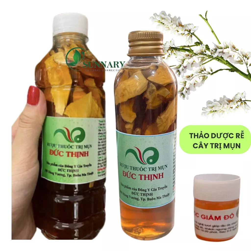 (Tặng kèm giảm sưng) CỐT TÁI TẠO SÂM rễ cây chuyên mụn ,nám , sạm 500ML