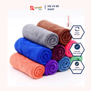 Khăn Mặt, Khăn Gội Sợi Tre, Sợi Cotton KT 30 x 50cm Thấm Hút Nhanh Chuyên Dùng Gia Đình, Trong Salon Tóc, Khăn Gội Spa