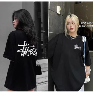 Áo Phông Áo Thun Stussy Tay Lỡ Form Rộng Dày Đẹp 100% Cotton Cao Cấp Mềm Mịn Thoáng Mát, Nam Nữ Mặc Được, Unisex Ulzzang