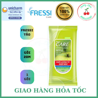 Khăn ướt Fressi Apple ( hương táo xanh ) - gói 20 miếng