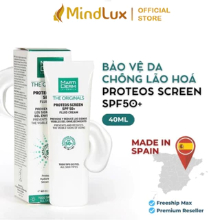 Kem Chống Nắng Martiderm Phổ Rộng Cho Da Dầu, Mụn, Nám Và Tăng Sắc Tố The Proteos Screen SPF50+ 40ml