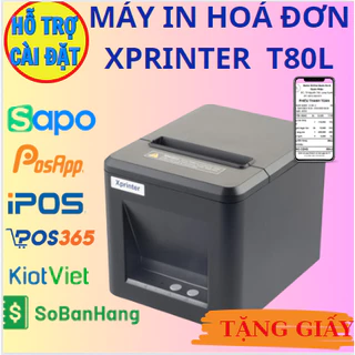 Máy In Bill XPRINTER T80L   K80  Tự động cắt giấy  + Giấy In Bill