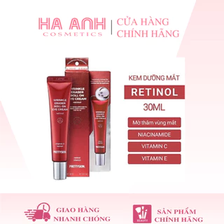 Kem Dưỡng Mắt PrettySkin Wrinkle Eraser Roll Eye Cream Retinol 30ml