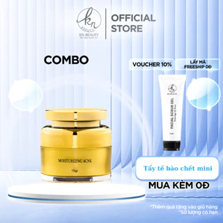 Kem Dưỡng Trắng Ngừa Mụn KN Beauty Acne-White Skin Multifunctional Cream 15g (kèm 1 tẩy tế bào chết)