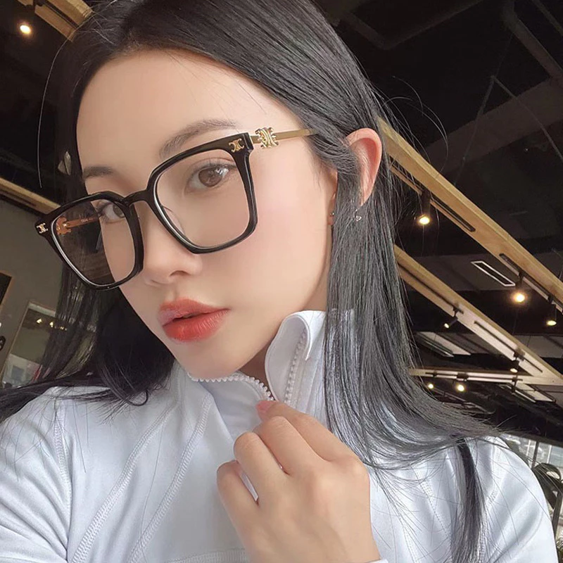 Kính giả cận, Gọng kính cận nam nữ vuông kim loại dáng basic C126 Jolie eyewear