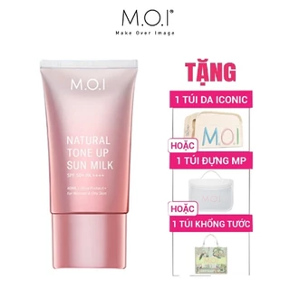 [TẶNG QUÀ] Kem chống nắng MOI Hồ Ngọc Hà SPF 50+ PA++++ Natural Tone Up Sun Milk nâng tone kiềm dầu 40ml