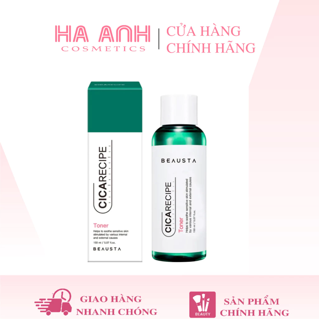 Nước Hoa Hồng Chiết Xuất Rau Má Beausta Cicarecipe Toner 150ml