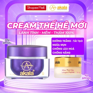 Kem Dưỡng Trắng - Chống Nắng - Chống Lão Hoá - Tái Tạo - Ngừa Mụn akala (Nhau Thai Cừu & Collagen Peptide) 8gam - 30gam