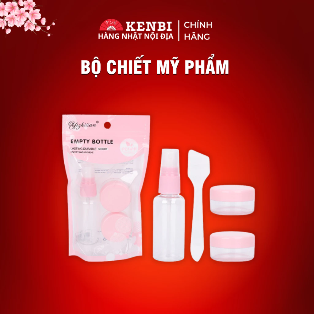 Bộ chiết mỹ phẩm mini tiện lợi cho nàng đi dã ngoại, du lịch rất hữu ích