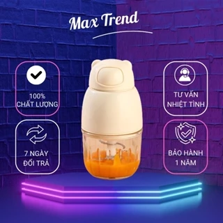 Máy Xay Ăn Dặm Cho Bé Grind Cầm Tay 6 Lưỡi Tiện Lợi, Máy Xay Đa Năng Cối Thuỷ Tinh Cao Cấp, Máy Xay Trộn Thực Phẩm Mini