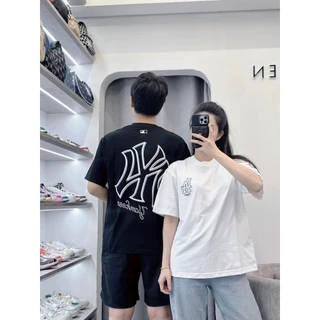 Áo Thun MLB Nam Nữ Unisex Form Rộng Chất liệu Cotton Khô Mịn, Áo Phông Thời Trang Nam Nữ Hình In Nổi Cực Chất