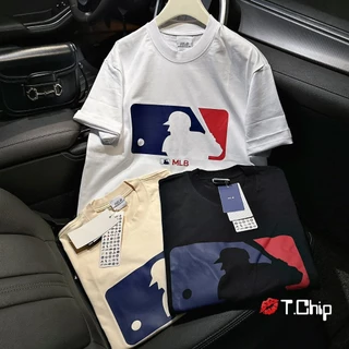 Áo Phông MLB , Áo Thun Form Rộng In Logo MLB Chất Cotton Dày Dặn Unisex Nam Nữ Mặc Đẹp