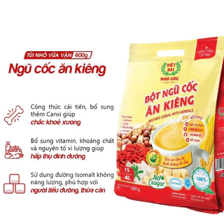 BỘT NGŨ CỐC ĂN KIÊNG VIỆT ĐÀI BỊCH 600g